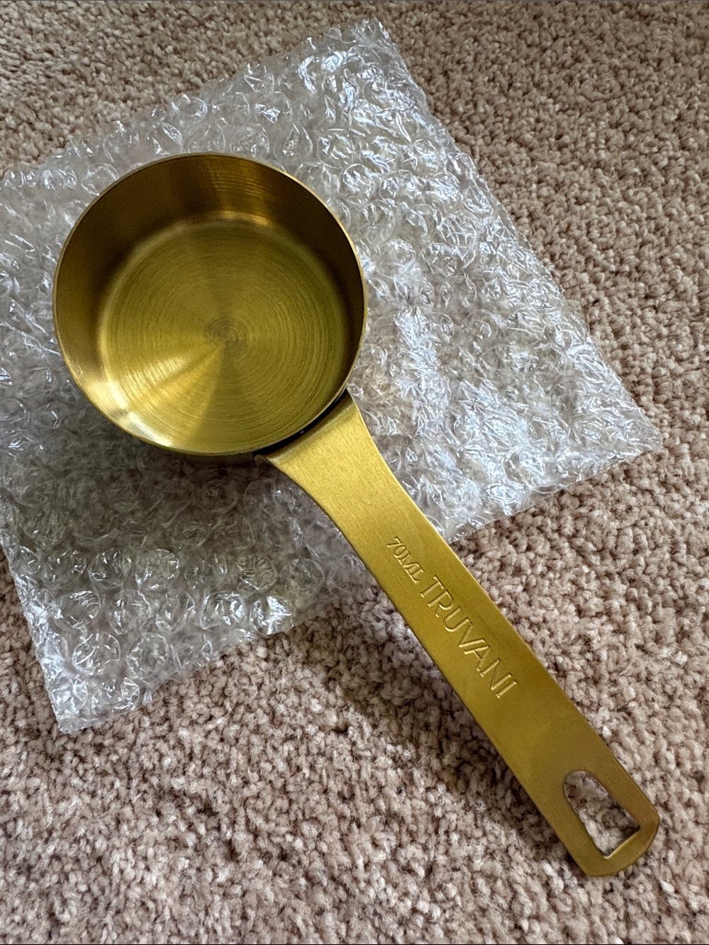 Truvani Gold Metal Measuring Scoop